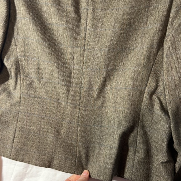 Harve’ Benard Petite Wool Blazer- Single Button - Brown - Picture 3 of 8